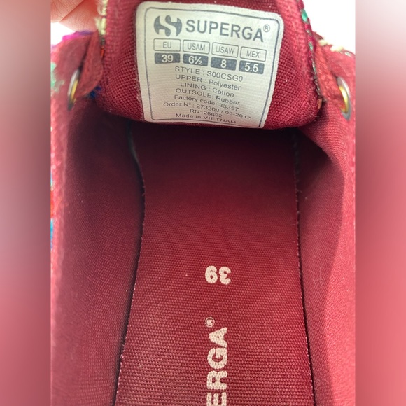 SUPERGA Embroidered Satin Sneakers - Picture 9 of 9